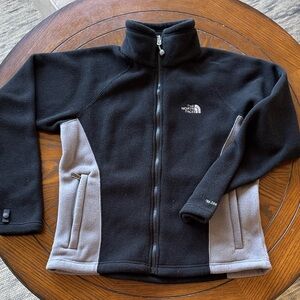 The North Face Black and Gray Fleece Jacket